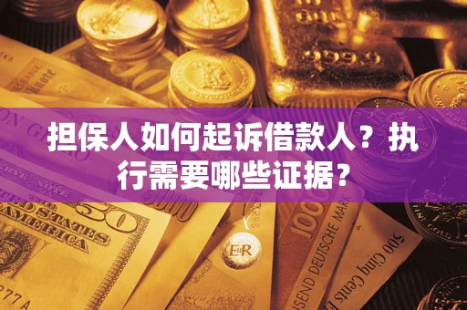 武汉担保人如何起诉借款人？执行需要哪些证据？