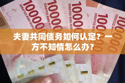 武汉夫妻共同债务如何认定？一方不知情怎么办？
