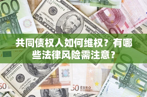 武汉共同债权人如何维权？有哪些法律风险需注意？