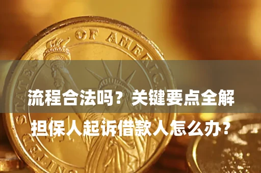 武汉

担保人起诉借款人怎么办？流程合法吗？关键要点全解析