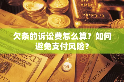 武汉欠条的诉讼费怎么算？如何避免支付风险？
