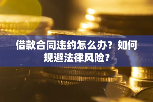 武汉借款合同违约怎么办？如何规避法律风险？